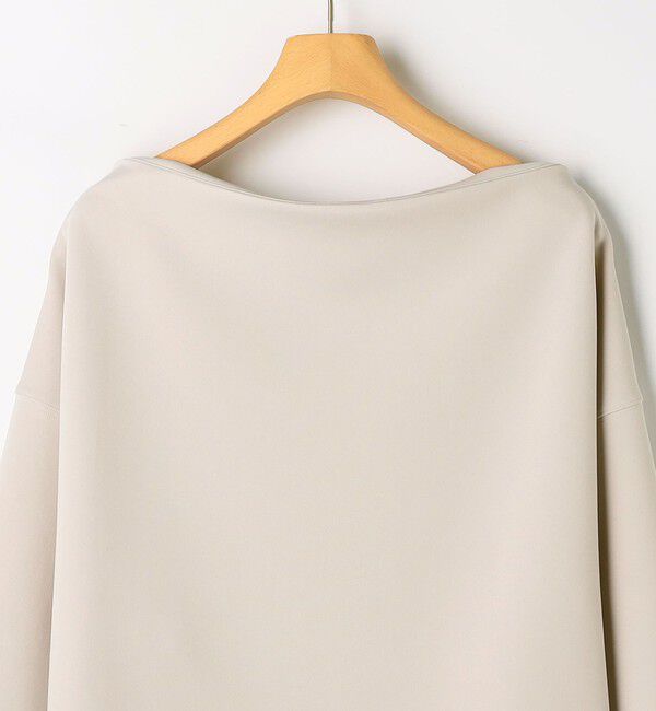 NOLLEY'S sophi「《セットアップ対応》ウォッシャブルボートネックライトダンボールプルオーバー」|Tシャツ・カットソー|