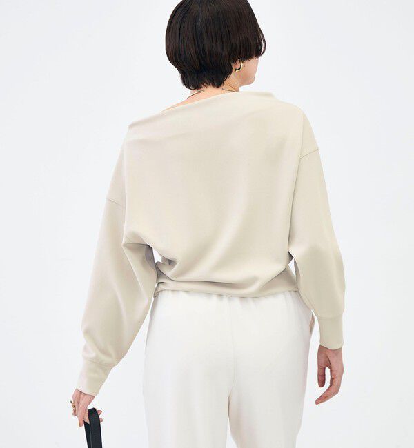 NOLLEY'S sophi「《セットアップ対応》ウォッシャブルボートネックライトダンボールプルオーバー」|Tシャツ・カットソー|