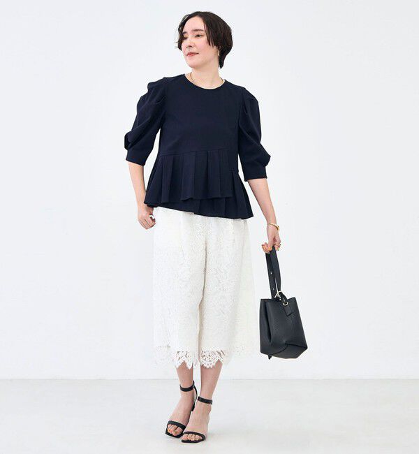 NOLLEY'S「ウォッシャブルサラドラトリコットペプラムブラウス」|シャツ・ブラウス|