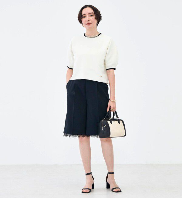 NOLLEY'S「《セットアップ対応》ウォッシャブルハイスペック麻調2WAYハーフパンツ」|その他|