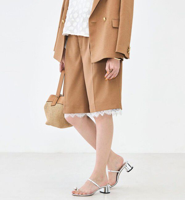 NOLLEY'S「《セットアップ対応》ウォッシャブルハイスペック麻調2WAYハーフパンツ」|その他|