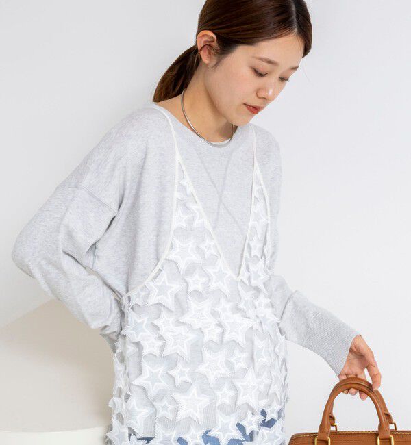 Rie Miller「《手洗い可能》トレーナー風プルオーバーサイドZIP」|ニット・セーター|