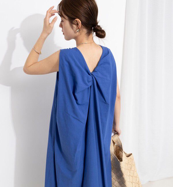 NOLLEY'S「【WEB限定】ウォッシャブルバックツイストドレス」|ワンピース|