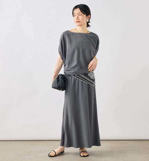 NOLLEY'S「【WEB限定】《セットアップ対応》ウォッシャブルサンドウォッシュナロスカート」|スカート|