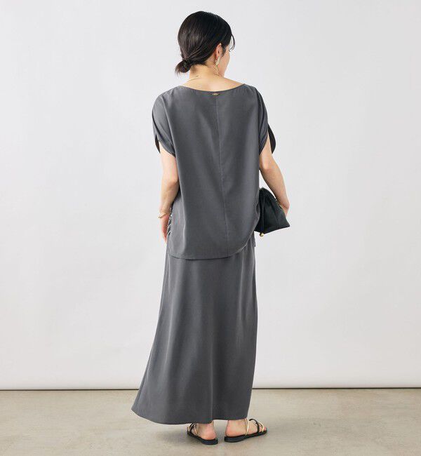 NOLLEY'S「【WEB限定】《セットアップ対応》ウォッシャブルサンドウォッシュナロスカート」|スカート|