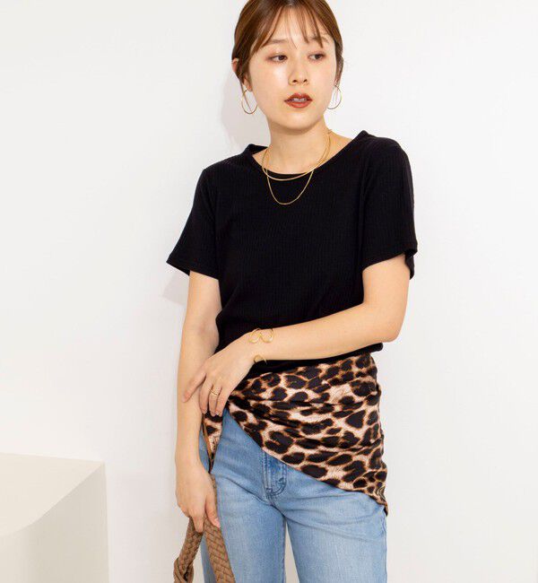 NOLLEY'S「ウォッシャブルバックデザインリブＴシャツ」|Tシャツ・カットソー|