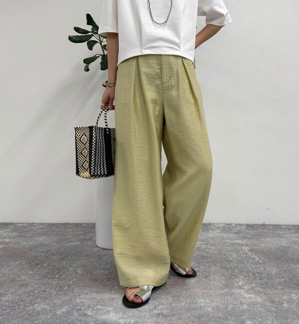 fredy emue「ドライタンブラーイージースラックスパンツ」|スラックス|