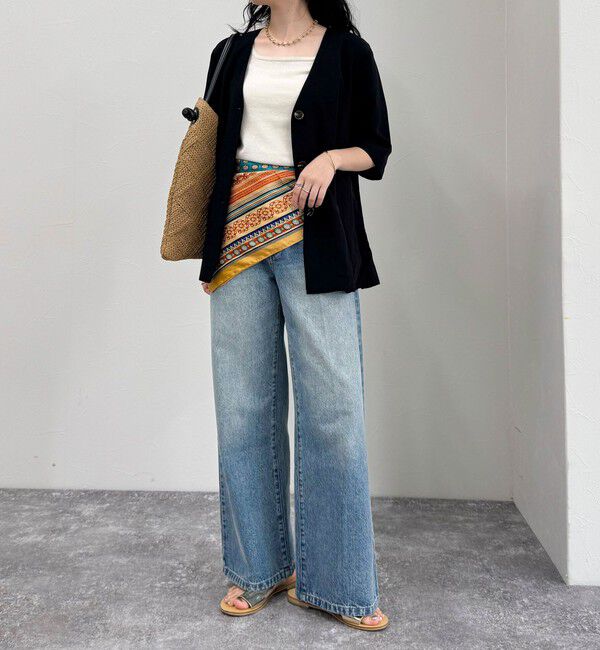 fredy emue「オリエンタルスクエアプリントスカーフ」|バンダナ・スカーフ|