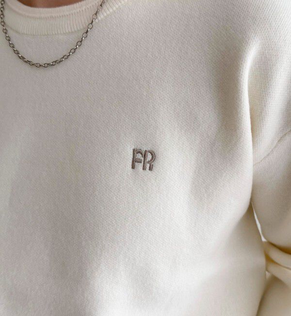 fredy emue「FR刺繍スウェットニットプルオーバー」|ニット・セーター|