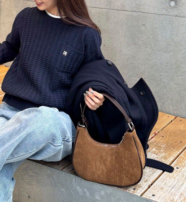 fredy emue「パイピングスエードラウンドワンショルバッグ」|ショルダー・メッセンジャー|ブラウン