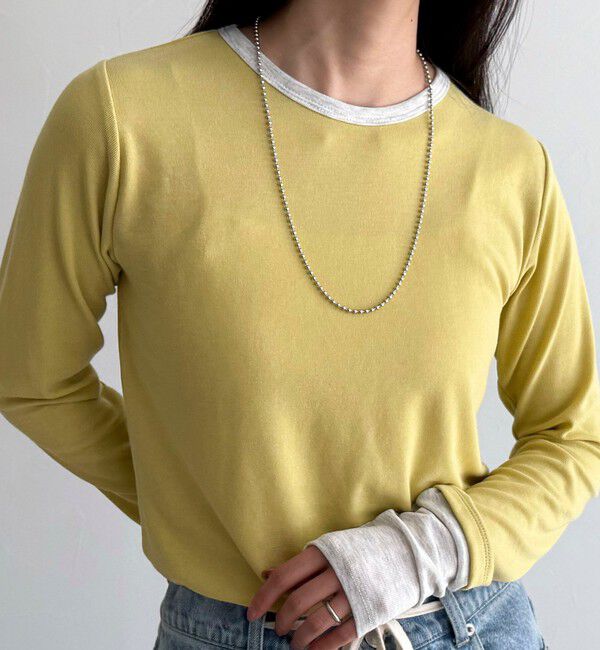 fredy emue「シアーリブレイヤードロンTシャツ」|Tシャツ・カットソー|