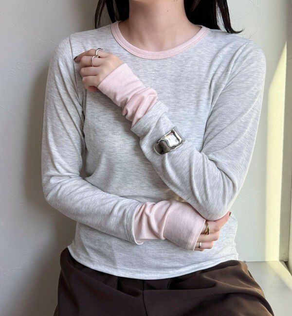 fredy emue「シアーリブレイヤードロンTシャツ」|Tシャツ・カットソー|