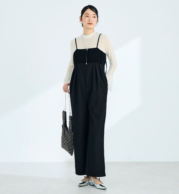 fredy emue「チュール切替オールインワン」|オールインワン|ブラック