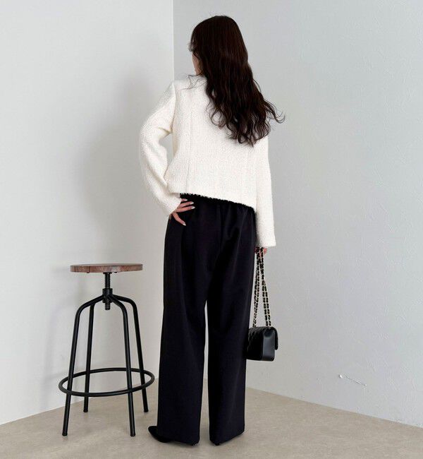 fredy emue「ノーカラーツィードジャケット」|ノーカラージャケット|