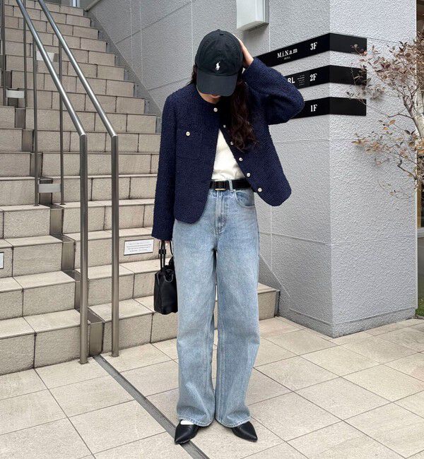 fredy emue「ノーカラーツィードジャケット」|ノーカラージャケット|