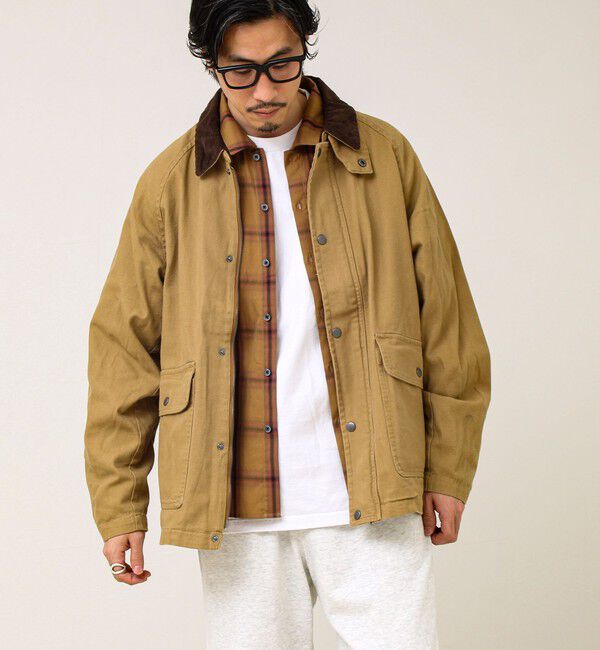 GLOSTER「【ダック地/デニム】衿コール カバーオール」|その他|