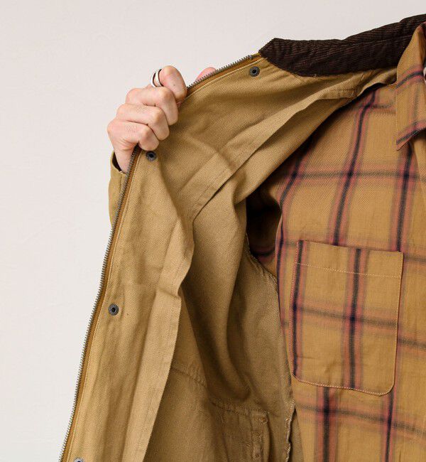 GLOSTER「【ダック地/デニム】衿コール カバーオール」|その他|