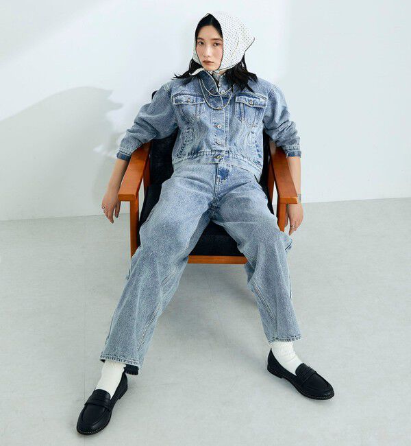 fredy emue「《セットアップ対応》ワイドテーパードデニムパンツ」|デニム|