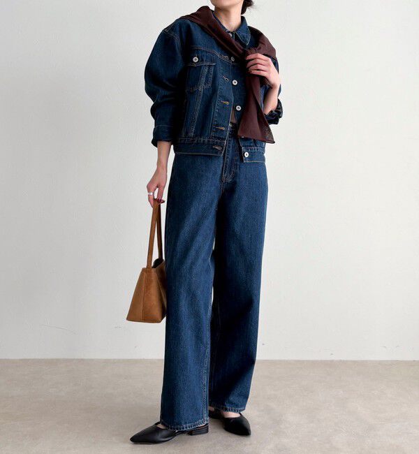 fredy emue「《セットアップ対応》ワイドテーパードデニムパンツ」|デニム|