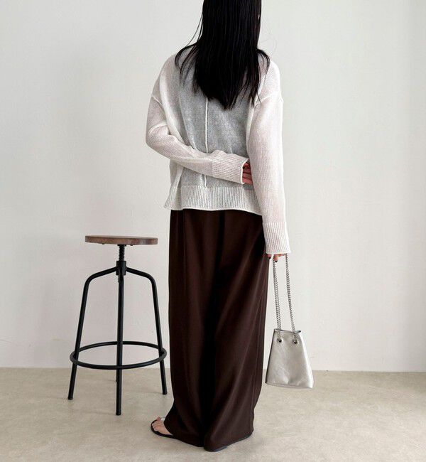 fredy emue「【ラクなのにきちんと見え】シャラリツイル イージーパンツ」|チノ|