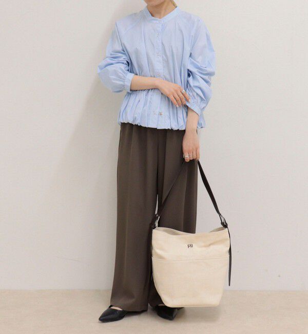 fredy emue「【4サイズ展開/リピーター続出！】とろみツイルストレートイージーパンツ」|チノ|