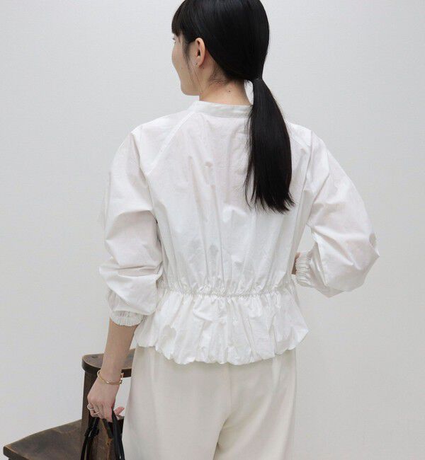 fredy emue「クロップドバルーン前開きブラウス」|シャツ・ブラウス|