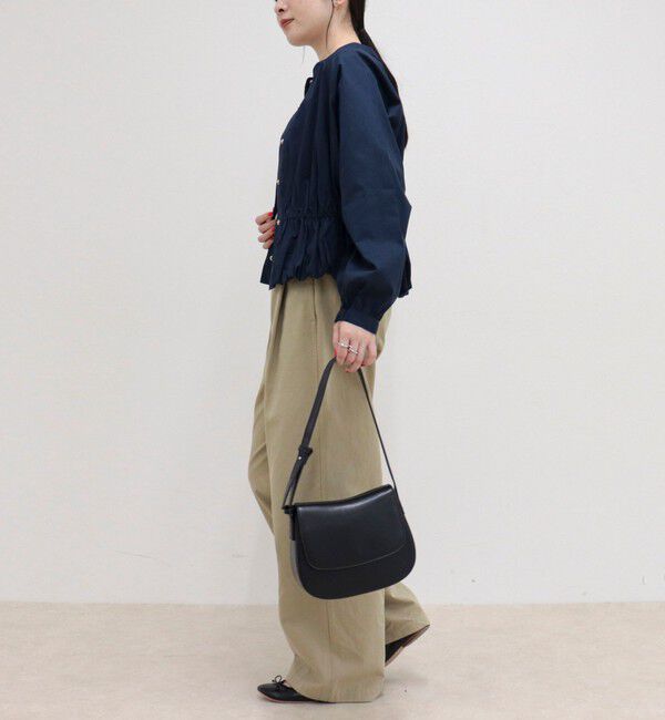 fredy emue「クロップドバルーン前開きブラウス」|シャツ・ブラウス|