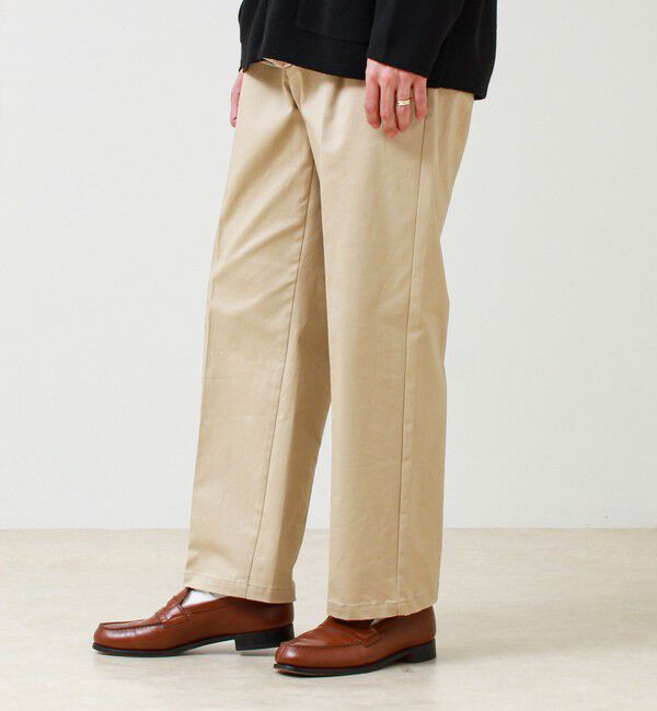 GLOSTER「【大人の万能パンツ】タックチノイージートラウザー」|チノ|