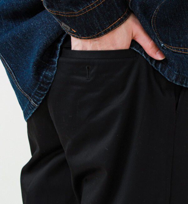 GLOSTER「【大人の万能パンツ】タックチノイージートラウザー」|チノ|