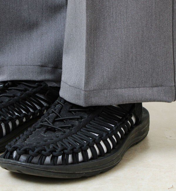 GLOSTER「【美シルエット】ミディアムストレート フレアパンツ」|チノ|