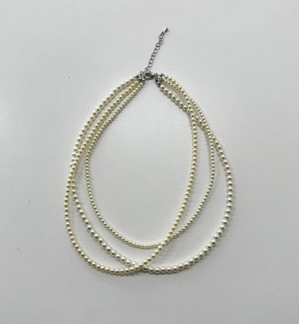 fredy emue「パール3連ショートネックレス」|ネックレス|