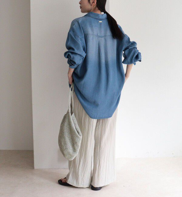 fredy emue「とろみデニムオーバーシャツ」|シャツ・ブラウス|