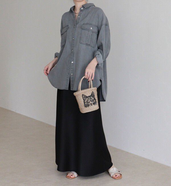 fredy emue「とろみデニムオーバーシャツ」|シャツ・ブラウス|