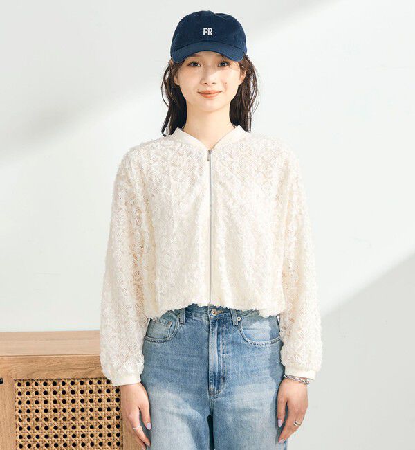 fredy emue「シアーレースZIPブルゾン」|ブルゾン・スタジャン|