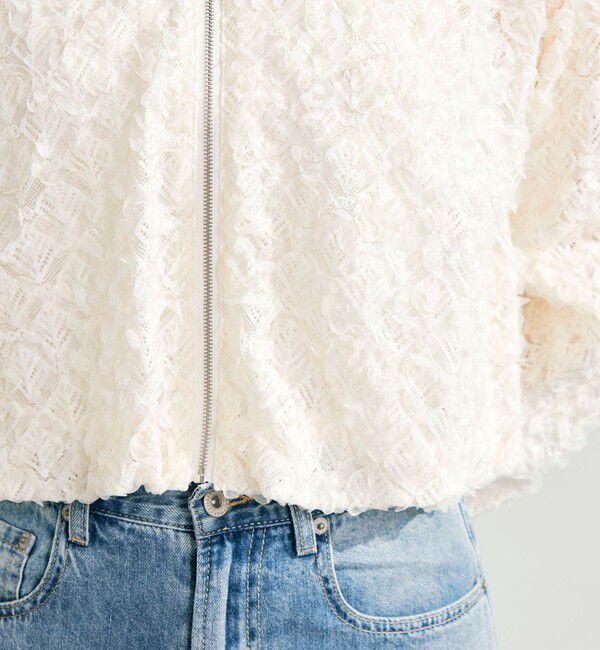 fredy emue「シアーレースZIPブルゾン」|ブルゾン・スタジャン|