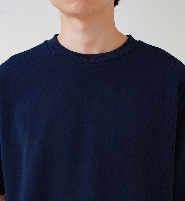 GLOSTER「【立体感素材】フクレジャガード 半袖Tシャツ」|Tシャツ・カットソー|