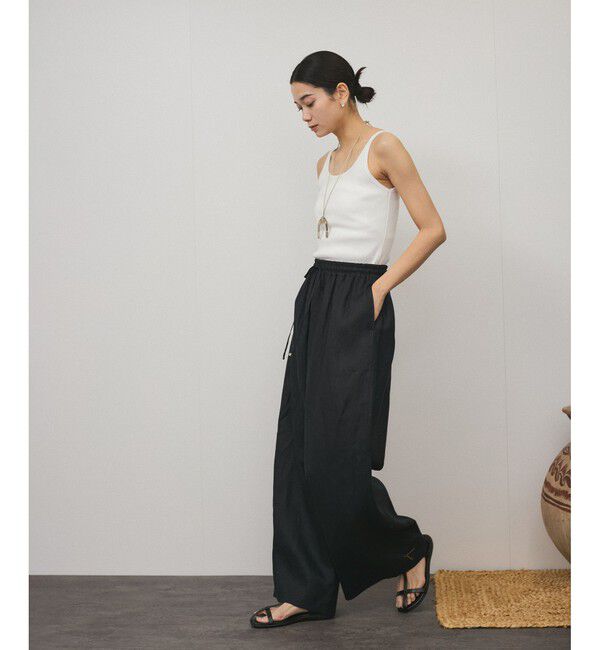 SALON adam et rope'「プリマベールファームリーリブタンクトップ［UVケア・洗える］」|タンクトップ|