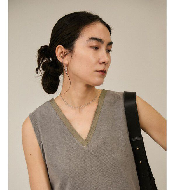 SALON adam et rope'「ビンテージライクオーバーダイプランジネックプルーバー」|タンクトップ|