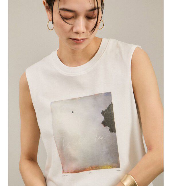 SALON adam et rope'「Yasuko Hirano / 平野泰子 ARTプリントノースリーブT」|タンクトップ|