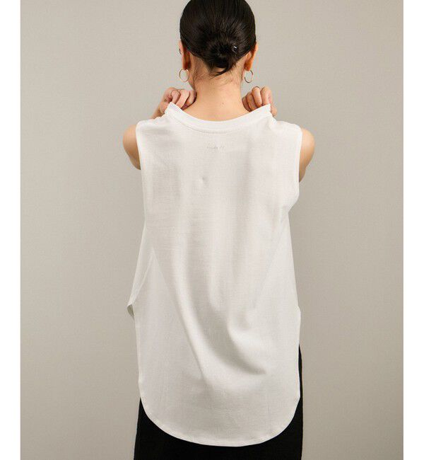 SALON adam et rope'「Yasuko Hirano / 平野泰子 ARTプリントノースリーブT」|タンクトップ|