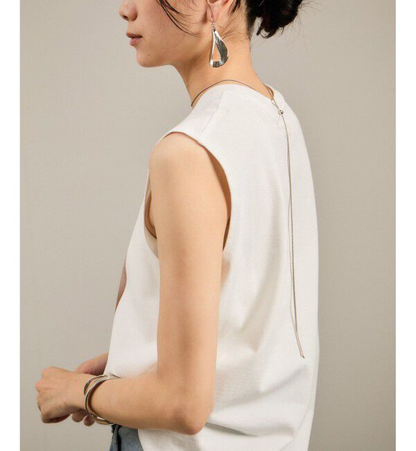 SALON adam et rope'「Yasuko Hirano / 平野泰子 ARTプリントノースリーブT」|タンクトップ|