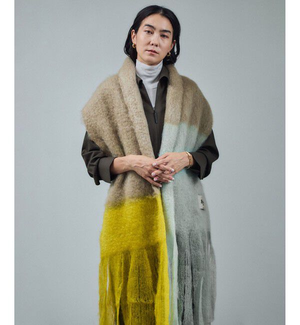 SALON adam et rope'「【Ezcaray（エスカライ）】COLOR BLOCK」|マフラー|