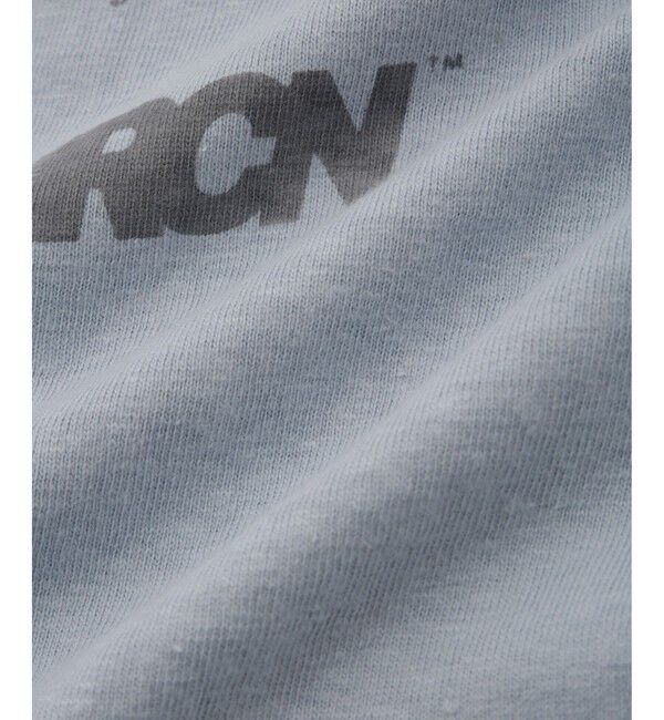 SALON adam et rope'「【Americana（アメリカーナ）】ラフィー丸胴 プリントT / ポイントロゴ」|Tシャツ・カットソー|