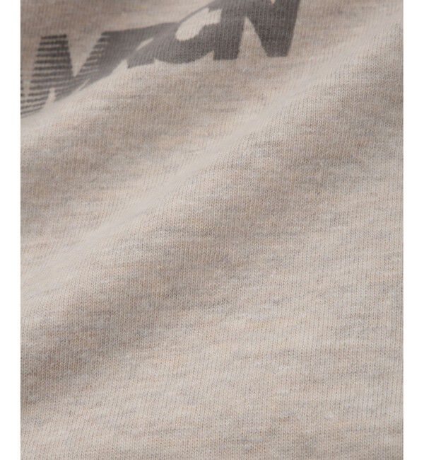 SALON adam et rope'「【Americana（アメリカーナ）】ラフィー丸胴 プリントT / ポイントロゴ」|Tシャツ・カットソー|