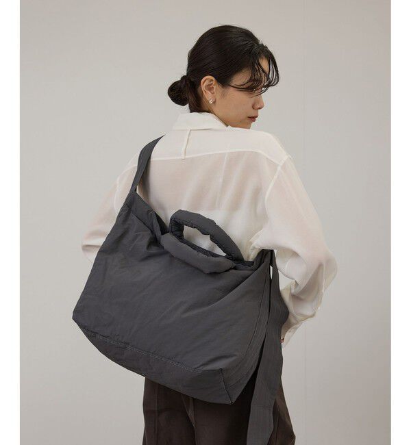 SALON adam et rope'「【WEB限定】ペアレンツトートバッグ［ユニセックスで使える・軽量・A4］2」|トートバッグ|チャコール(06)