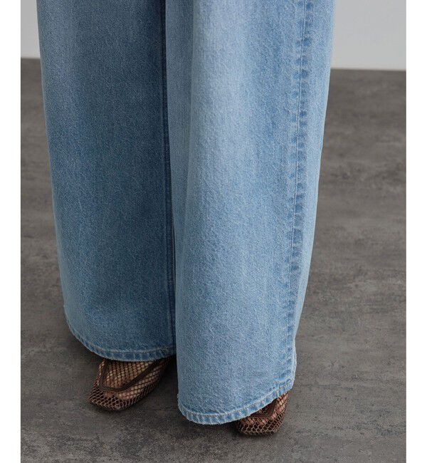 SALON adam et rope'「【WEB限定】フロントタックデニムパンツ」|デニム|