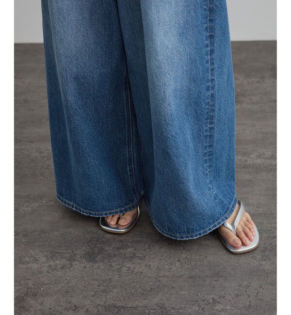 SALON adam et rope'「【WEB限定】フロントタックデニムパンツ」|デニム|