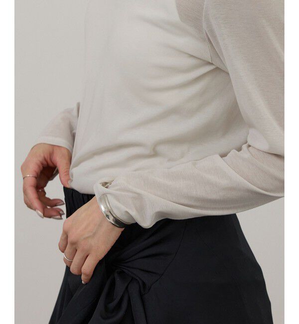 SALON adam et rope'「【WEB限定】ハイツイストシアーロンT」|Tシャツ・カットソー|