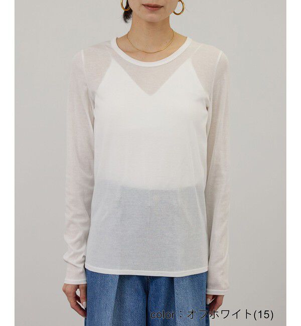 SALON adam et rope'「【WEB限定】ハイツイストシアーロンT」|Tシャツ・カットソー|