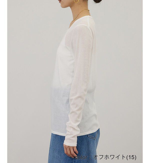 SALON adam et rope'「【WEB限定】ハイツイストシアーロンT」|Tシャツ・カットソー|